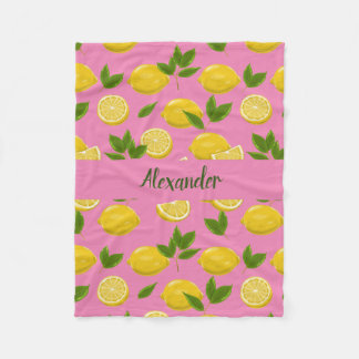 Zesty Lemon Blanket für Säuglinge, Kinder und Erwa Fleecedecke