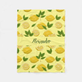 Zesty Lemon Blanket für Säuglinge, Kinder und Erwa Fleecedecke