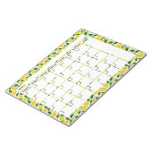 Zesty Lemon Calendar Notepad Notizblock (angewinkelt)