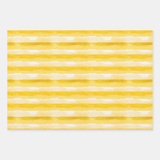 Zesty Lemon Watercolor Geschenkpapier Set (Vorderseite 3)