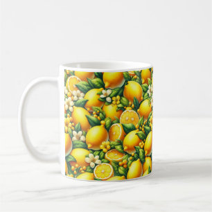 Zesty Lemon Whirl: Eine Citrus-Symphonie Kaffeetasse