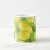Zesty Lemon: Zitrus Pattern Delight Kaffeetasse (Mittel)