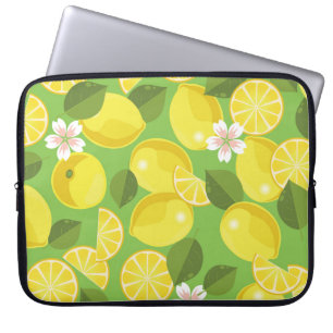 Zesty Lemon: Zitrus Pattern Delight Laptopschutzhülle