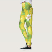 Zesty Lemon: Zitrus Pattern Delight Leggings (Links)