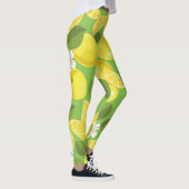 Zesty Lemon: Zitrus Pattern Delight Leggings (Rechts)