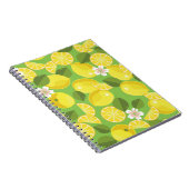 Zesty Lemon: Zitrus Pattern Delight Notizblock (Rechte Seite)