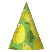 Zesty Lemon: Zitrus Pattern Delight Partyhütchen (Links)