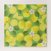 Zesty Lemon: Zitrus Pattern Delight Puzzle (Horizontal)