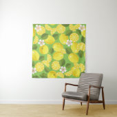 Zesty Lemon: Zitrus Pattern Delight Wandteppich (Beispiel)