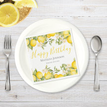 Zesty Lemons Fun Yellow Birthday Party