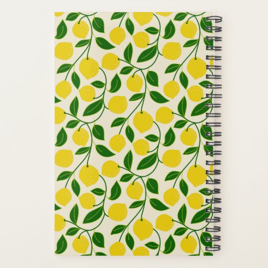 Zesty Lemons Planner Planer (Rückseite)