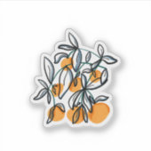 Zesty Orange Aufkleber (Vorderseite)