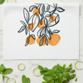 Zesty Orange Geschirrtuch (Gefaltet)