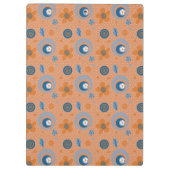 Zesty Summer Floral Pattern Klemmbrett (Rückseite)