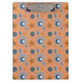 Zesty Summer Floral Pattern Klemmbrett (Vorderseite)