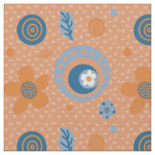 Zesty Summer Floral Pattern Stoff (Nahaufnahme)