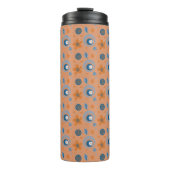 Zesty Summer Floral Pattern Thermosbecher (Vorderseite)