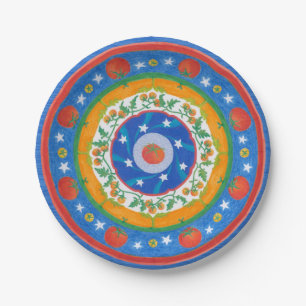 Zesty Tomato Party Plate Pappteller