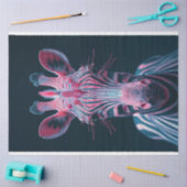 Zesty Vibrant Pink farbig Zebra Decoupage Seidenpapier (Basteln)