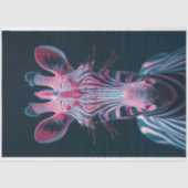 Zesty Vibrant Pink farbig Zebra Decoupage Seidenpapier (Vorderseite)