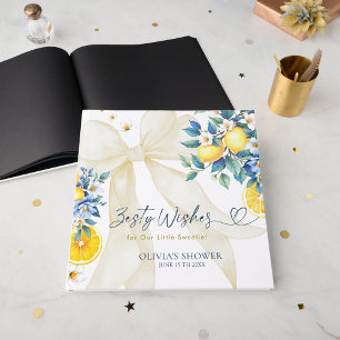 Zesty Wishes Zitrone Italienisch Amalfi Baby Showe Gästebuch