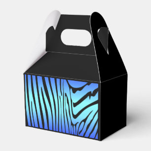 Zesty Zebra Blue Geschenkschachtel