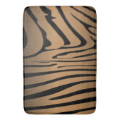 Zesty Zebra Brown Badematte (Vorderseite Vertikal)