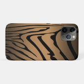 Zesty Zebra Brown Case-Mate iPhone Hülle (Rückseite (Horizontal))