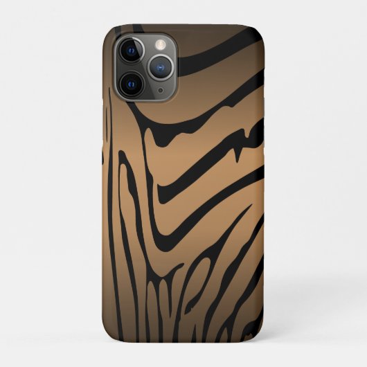 Zesty Zebra Brown Case-Mate iPhone Hülle (Rückseite)