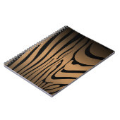 Zesty Zebra Brown Notizblock (Linke Seite)