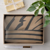 Zesty Zebra Brown Seidenpapier (Geschenk)