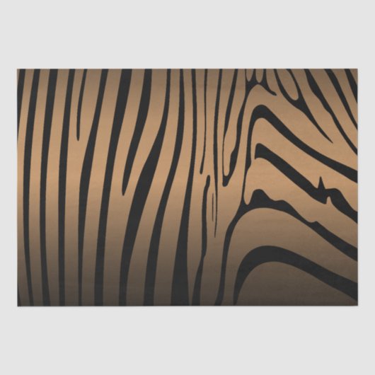 Zesty Zebra Brown Seidenpapier (Vorderseite)