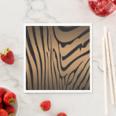 Zesty Zebra Brown Serviette (Beispiel)