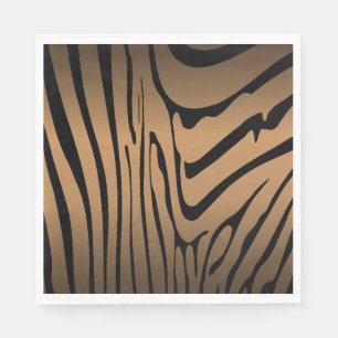 Zesty Zebra Brown Serviette