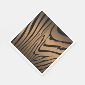 Zesty Zebra Brown Serviette (Ecke)