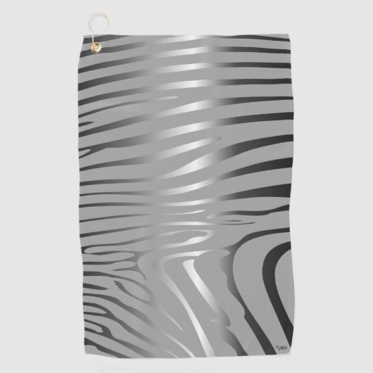 Zesty Zebra Golfhandtuch (Vorderseite)
