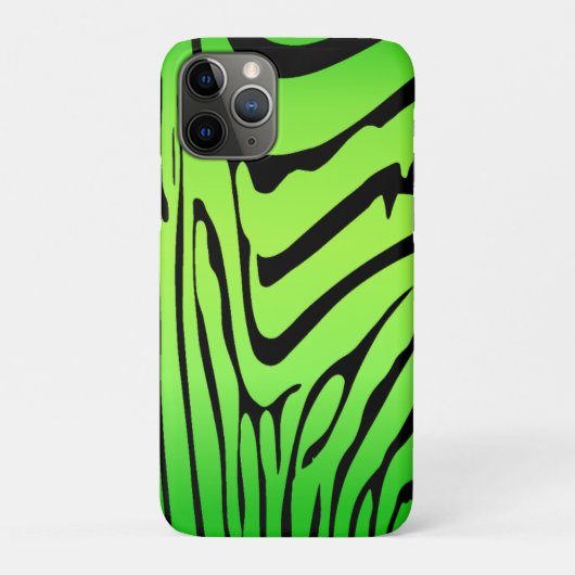 Zesty Zebra Green Case-Mate iPhone Hülle (Rückseite)