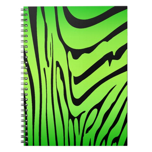 Zesty Zebra Green Notizblock (Vorderseite)