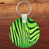 Zesty Zebra Green Schlüsselanhänger (Rückseite)