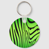 Zesty Zebra Green Schlüsselanhänger (Rückseite)