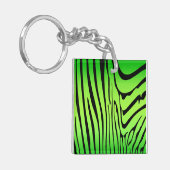 Zesty Zebra Green Schlüsselanhänger (Vorderseite links)