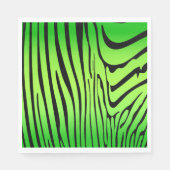 Zesty Zebra Green Serviette (Vorderseite)