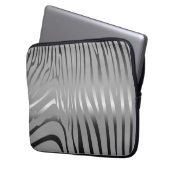 Zesty Zebra Laptopschutzhülle (Vorderseite Links)
