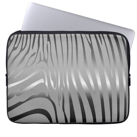 Zesty Zebra Laptopschutzhülle (Vorderseite)