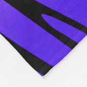 Zesty Zebra Lila Fleecedecke (Ecke)