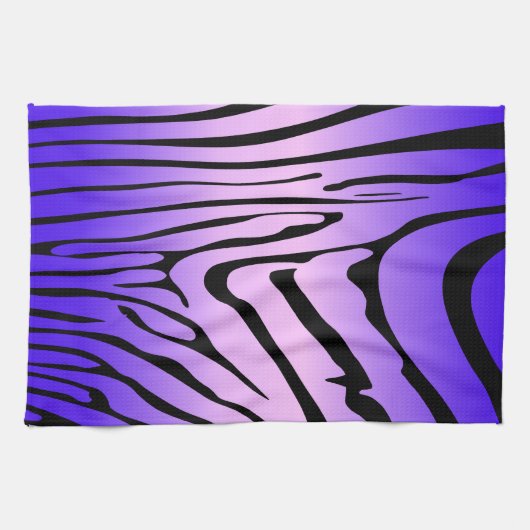 Zesty Zebra Lila Geschirrtuch (Horizontal)
