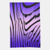 Zesty Zebra Lila Geschirrtuch (Vertikal)