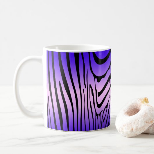 Zesty Zebra Lila Kaffeetasse (Mit Donut)