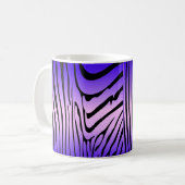 Zesty Zebra Lila Kaffeetasse (Vorderseite Links)