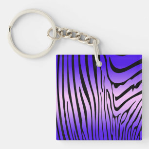 Zesty Zebra Lila Schlüsselanhänger